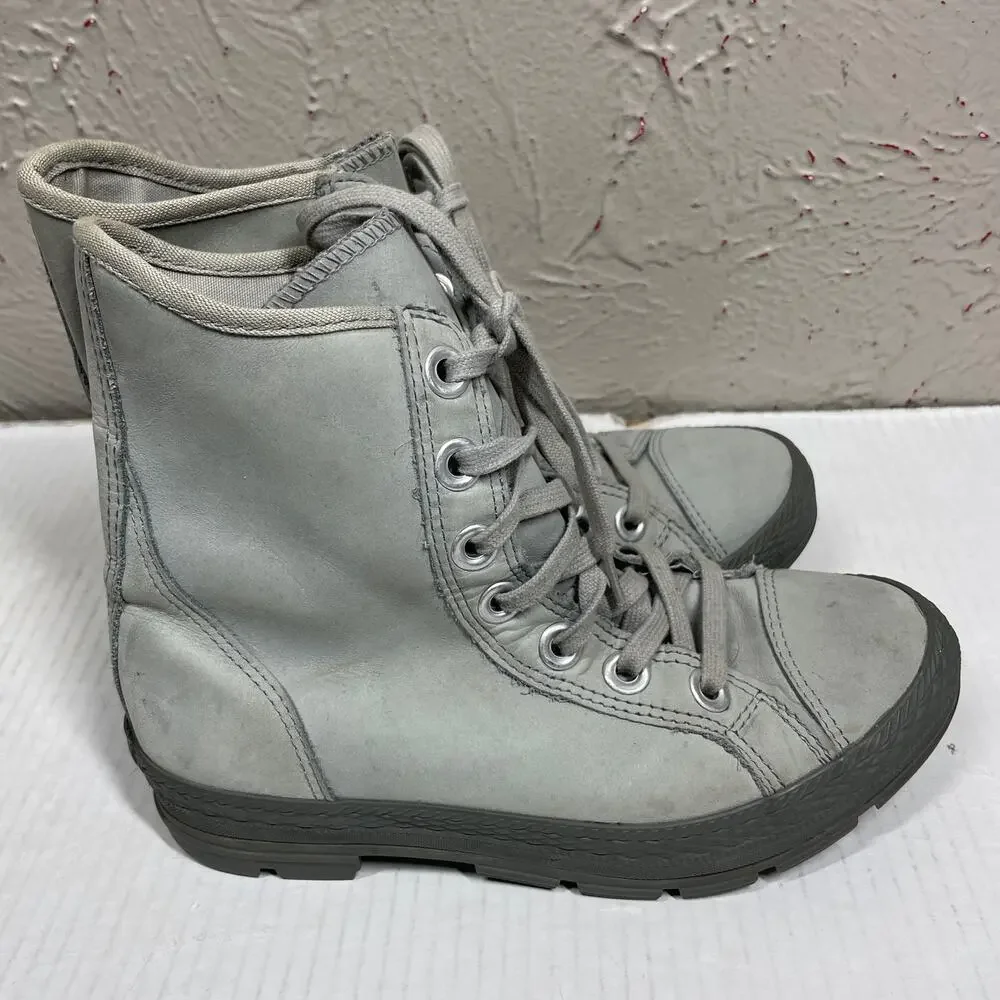 CONVERSE CHUCK TAYLOR HI TOP OUTSIDER BOOTS GREY men’s size 4‎